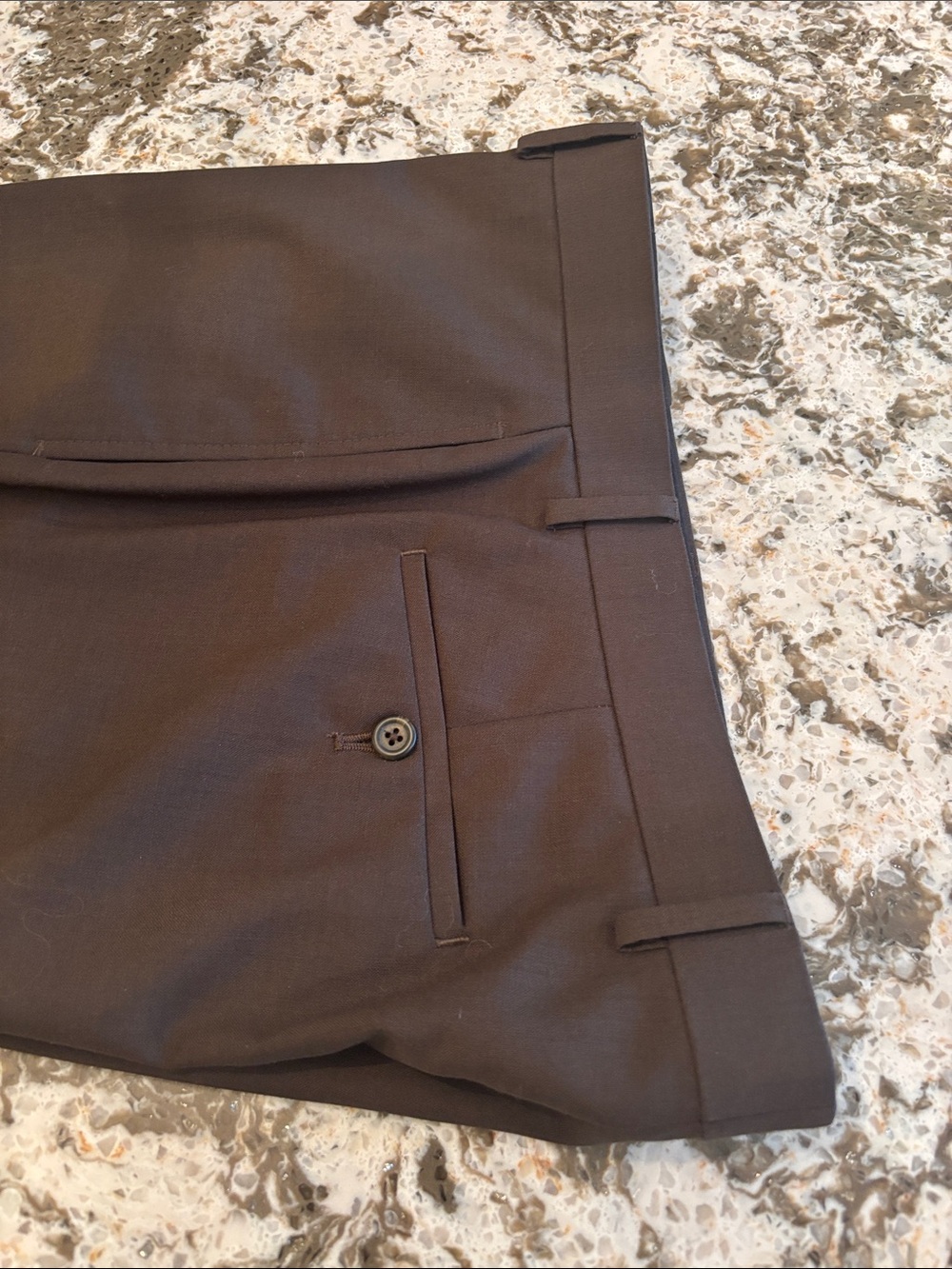 Ralph Lauren Dark Brown Dress Pants with Total Comfort Waistband
